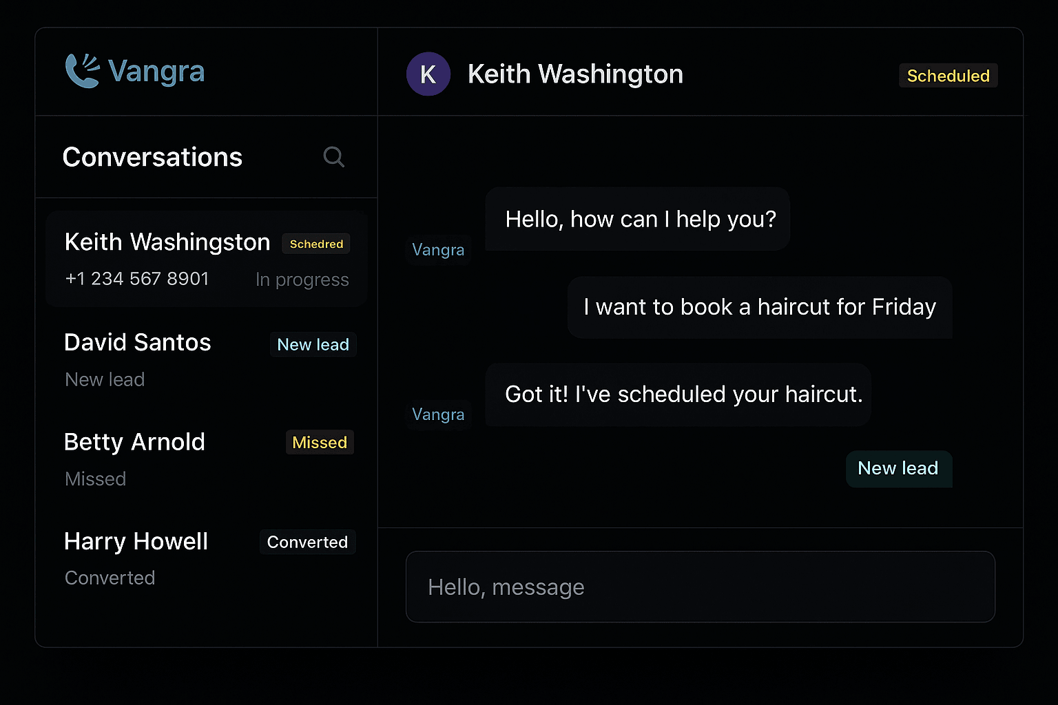 See conversations history